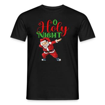 O Holy Night - Männer T-Shirt - Schwarz - Vorne - AI Model Male 178 light (178cm)