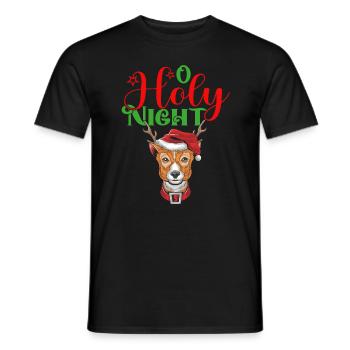 O Holy Night - Männer T-Shirt - Schwarz - Vorne - AI Model Male 178 light (178cm)