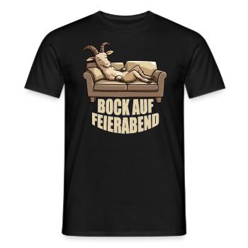 Feierabend Freizeit Urlaub Rente Vatertag Lustiges - Männer T-Shirt - Schwarz - Vorne - AI Model Male 178 light (178cm)