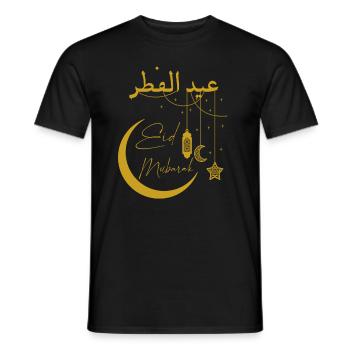 Eid mubarak - Men's T-Shirt - black - Front - AI Model Male 178 light (178cm)