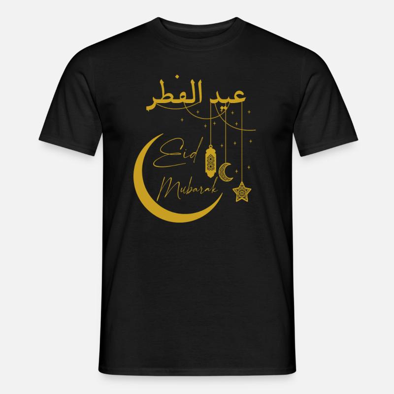 Zuckerfest Ramadan Eid mubarak - Männer T-Shirt - Schwarz