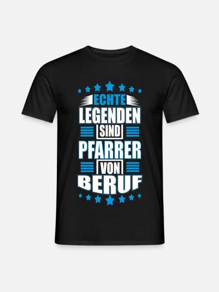 PFARRER - Männer T-Shirt - Schwarz