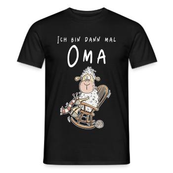 Ich Bin Dann Mal Oma I Enkel I Enkelkind - Männer T-Shirt - Schwarz - Vorne - AI Model Male 178 light (178cm)