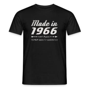 Made In 1966 Geburtstag Geschenk 56 Jahre Retro - Männer T-Shirt - Schwarz - Vorne - AI Model Male 178 light (178cm)