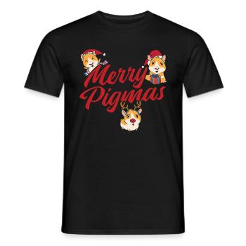 Nagetier Meerschwein Meerschweinchen - Männer T-Shirt - Schwarz - Vorne - AI Model Male 178 light (178cm)