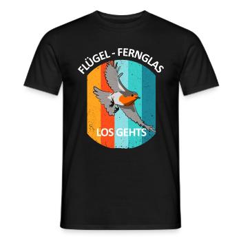 Vogelbeobachtung Vögel Beobachten Birding Vogel - Männer T-Shirt - Schwarz - Vorne - AI Model Male 178 light (178cm)