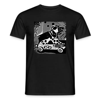 PopArtHund Kopie - Männer T-Shirt - Schwarz - Vorne - AI Model Male 178 light (178cm)