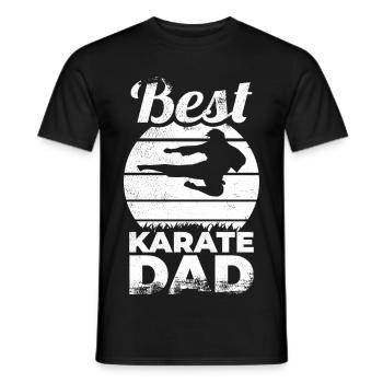 Bester Karate Vater - Männer T-Shirt - Schwarz - Vorne - AI Model Male 178 light (178cm)