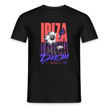Ibiza Dream Streetwear - Männer T-Shirt - Schwarz - Vorne - AI Model Male 178 light (178cm)