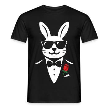 Gentlehop Bunny - Männer T-Shirt - Schwarz - Vorne - AI Model Male 178 light (178cm)