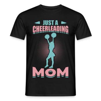 Cheerleading Mom Motivational Design - Men's T-Shirt - black - Front - AI Model Male 178 light (178cm)