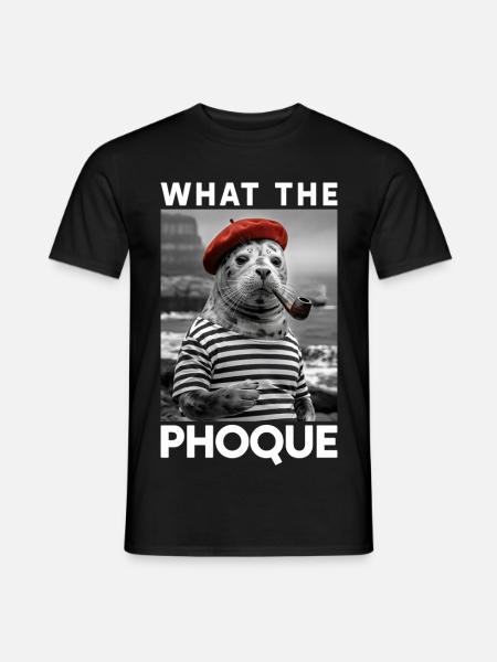 What the Phoque Pays Basque Humour Régional Basque - T-shirt homme - noir