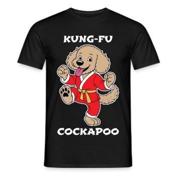 Cockapoo Kung-Fu - T-shirt homme - noir - Devant - AI Model Male 178 light (178cm)