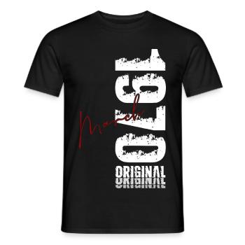 56th Birthday Gift Husband Wife March 1970 - Men's T-Shirt - black - Front - AI Model Male 178 light (178cm)