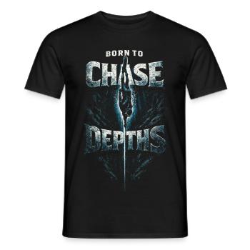 Profondeur de chasse à apnée - T-shirt homme - noir - Devant - AI Model Male 178 light (178cm)