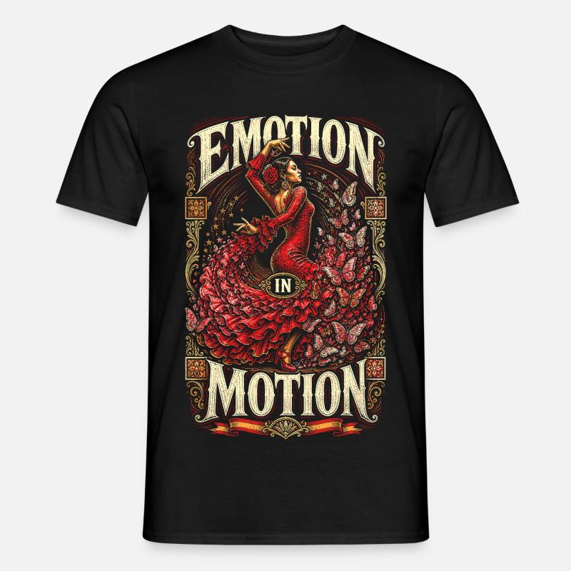 Flamenco Emotion In Motion - Männer T-Shirt - Schwarz