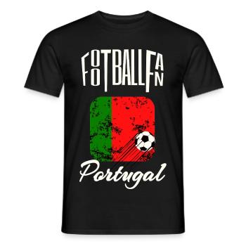 Fussball Fan Portugal - Männer T-Shirt - Schwarz - Vorne - AI Model Male 178 light (178cm)