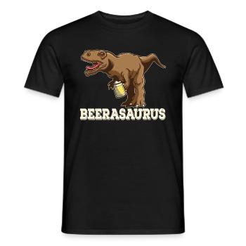 Chemise cadeau drôle Beerasaurus - T-shirt homme - noir - Devant - AI Model Male 178 light (178cm)