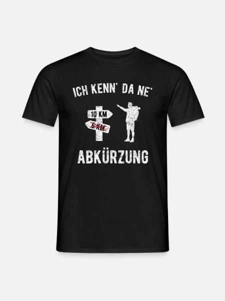 Ich kenn da ne Abkürzung - Männer T-Shirt - Schwarz