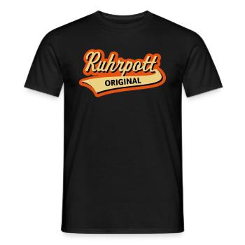 Ruhrpott – Original (Ruhrgebiet / Kohlenpott / 3C) - Männer T-Shirt - Schwarz - Vorne - AI Model Male 178 light (178cm)