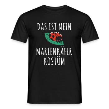 Das ist mein Marienkäfer Kostüm Outfit Fasching Ha - Männer T-Shirt - Schwarz - Vorne - AI Model Male 178 light (178cm)