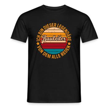 Ich bin dieser legendäre von dem alle reden - Männer T-Shirt - Schwarz - Vorne - AI Model Male 178 light (178cm)
