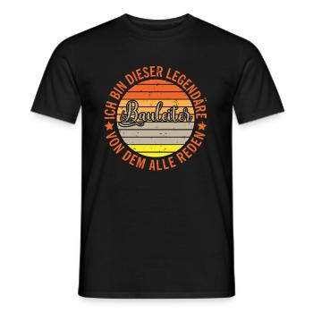 Ich bin dieser legendäre von dem alle reden - Männer T-Shirt - Schwarz - Vorne - AI Model Male 178 light (178cm)