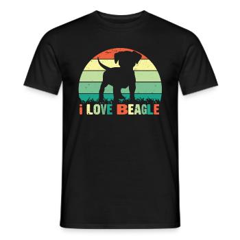 Chiens Chiens Amateurs de chiens Propriétaires de chiens - T-shirt homme - noir - Devant - AI Model Male 178 light (178cm)