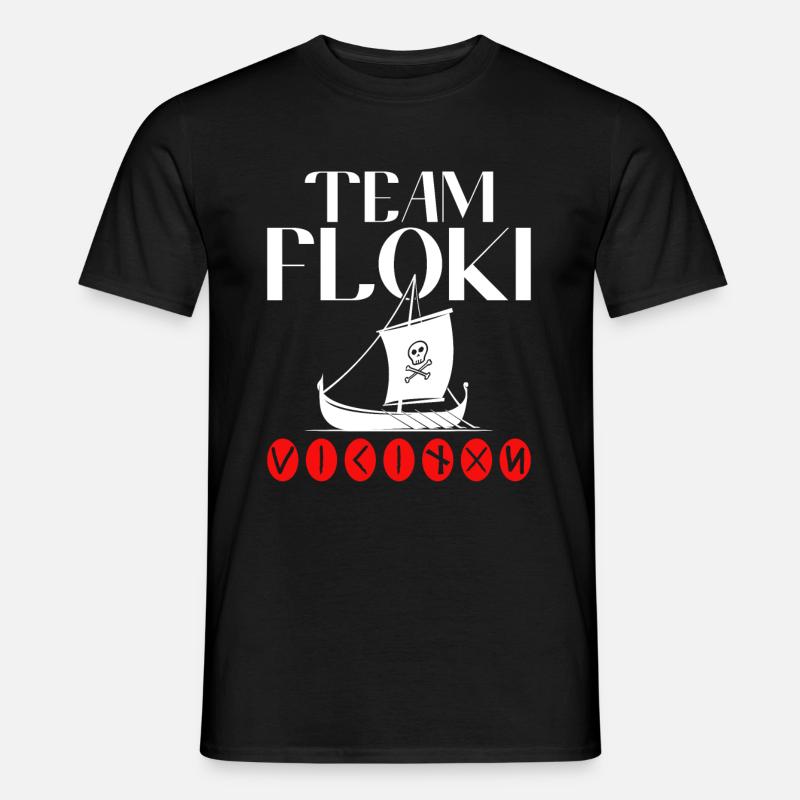 Team Floki der Schiffsbauer - Männer T-Shirt - Schwarz