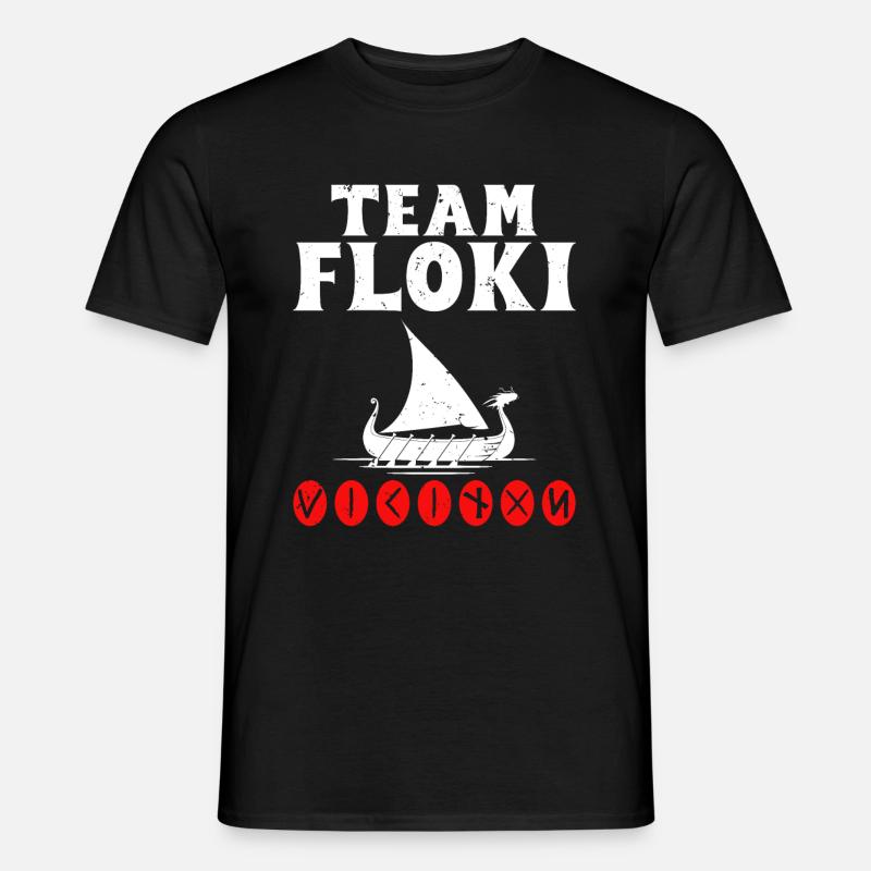 Team Floki der Schiffsbauer - Männer T-Shirt - Schwarz