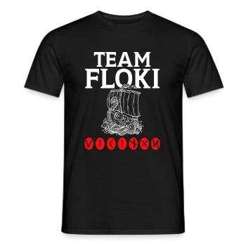 Team Floki of shipbuilders - Men's T-Shirt - black - Front - AI Model Male 178 light (178cm)