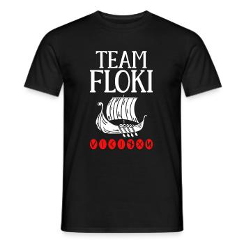 Team Floki of shipbuilders - Men's T-Shirt - black - Front - AI Model Male 178 light (178cm)