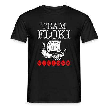 Team Floki of shipbuilders - Men's T-Shirt - black - Front - AI Model Male 178 light (178cm)