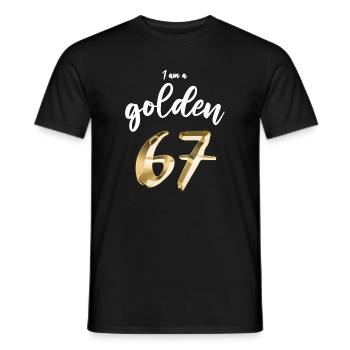 67 years 67th birthday 1967 vintage gift - Men's T-Shirt - black - Front - AI Model Male 178 light (178cm)