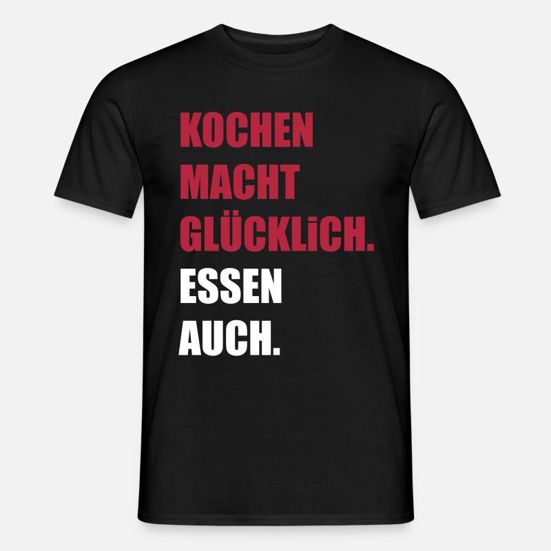 kochen - Männer T-Shirt - Schwarz