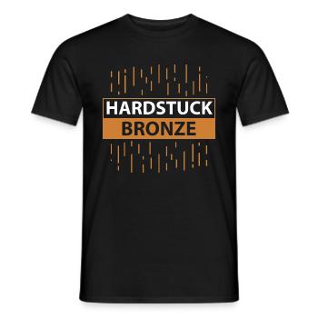 Hardstucco Bronze - Men's T-Shirt - black - Front - AI Model Male 178 light (178cm)