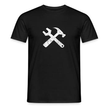 craftsman - Men's T-Shirt - black - Front - AI Model Male 178 light (178cm)