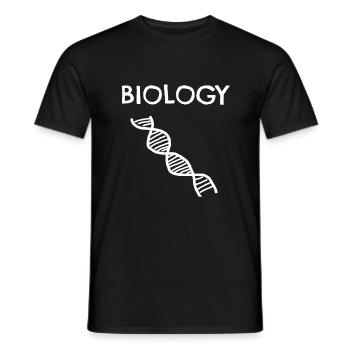 Biologie - Männer T-Shirt - Schwarz - Vorne - AI Model Male 178 light (178cm)