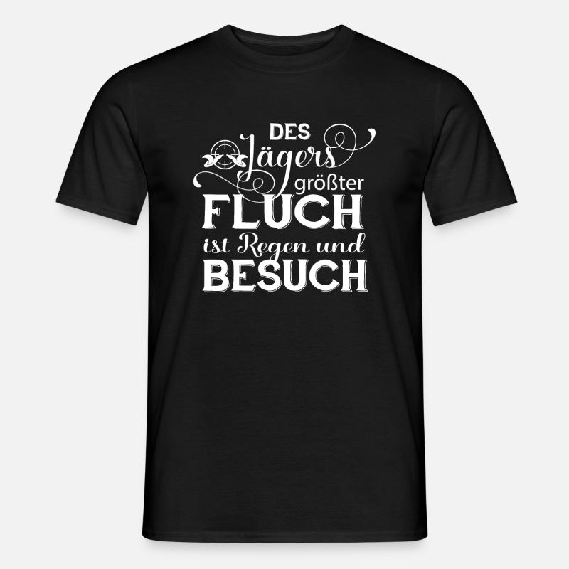 Des Jägers Fluch lustiger Spruch Geschenkidee - Männer T-Shirt - Schwarz