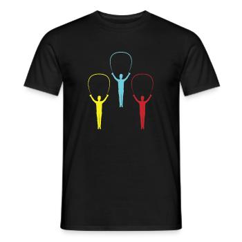 Jumper Idée cadeau coloré sport de corde Springer - T-shirt homme - noir - Devant - AI Model Male 178 light (178cm)