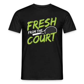 Tennisplatz Spruch Für Tennis - Männer T-Shirt - Schwarz - Vorne - AI Model Male 178 light (178cm)
