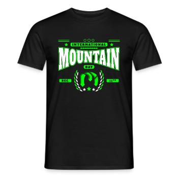 Journée internationale de la montagne - T-shirt homme - noir - Devant - AI Model Male 178 light (178cm)