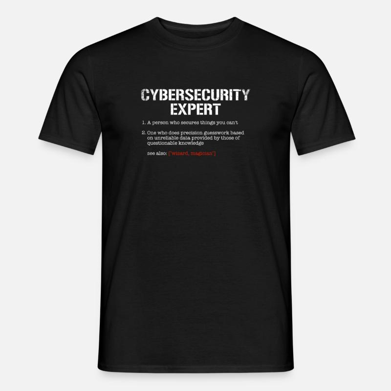 Cybersecurity Expert Definition, cyber security - Männer T-Shirt - Schwarz