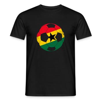 Ghana football, ghana - Men's T-Shirt - black - Front - AI Model Male 178 light (178cm)