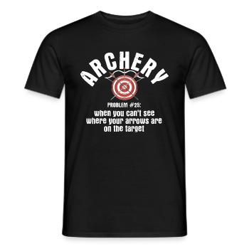 Bogenschießen Archery - Männer T-Shirt - Schwarz - Vorne - AI Model Male 178 light (178cm)