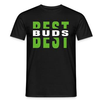 Best Friends Best Buds Best Friend - Men's T-Shirt - black - Front - AI Model Male 178 light (178cm)