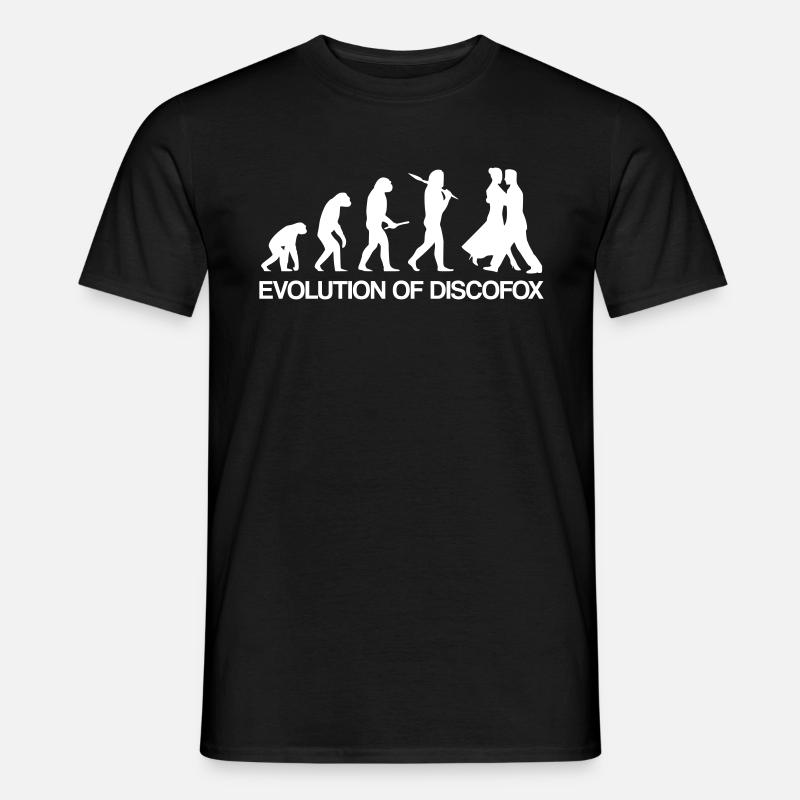 Discofox Evolution / Geschenk Idee - Männer T-Shirt - Schwarz