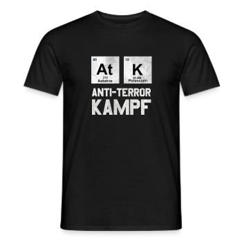 ATK Anti Terror fight gift - Men's T-Shirt - black - Front - AI Model Male 178 light (178cm)