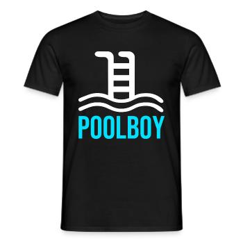 Poolboy - Männer T-Shirt - Schwarz - Vorne - AI Model Male 178 light (178cm)