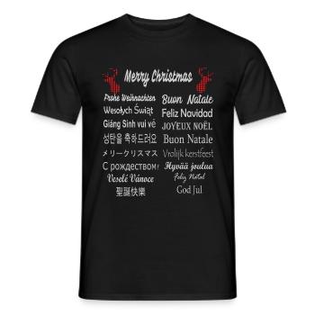 Noël - T-shirt homme - noir - Devant - AI Model Male 178 light (178cm)